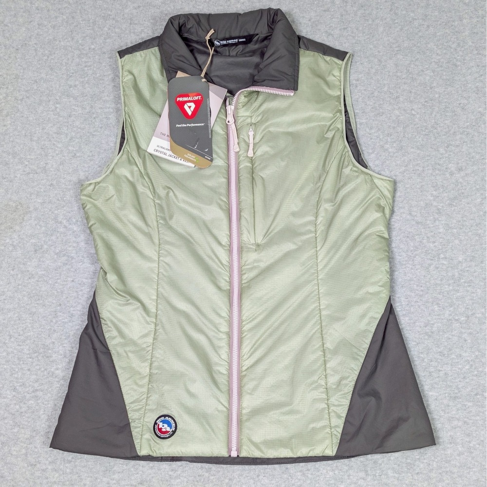 Big Agnes Crystal Vest Womens Size Small Athletic Fit Primaloft Full Zip New